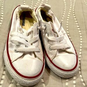 COPY - Converse slip on tied shoes.  Cute with any outfit!